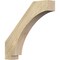 Ekena Millwork 4"W x 22"D x 22"H Imperial Rough Sawn Knee Brace, Douglas Fir BRC04X22X22IMP00RDF - alternate 1